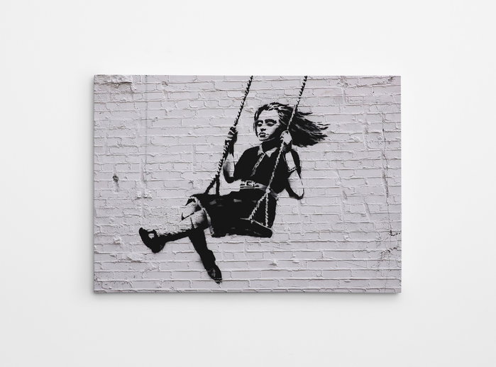 Wallity Lienzo Decorativo Banksy WY07 (50 x 70 cm)